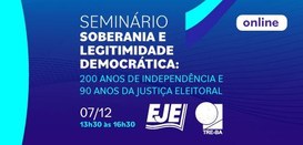 TRE-BA Seminário "Soberania e Legitimidade Democrática” TRE-BA Seminário "Soberania e Legitimidade Democrática”