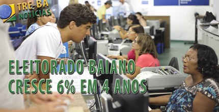 “TRE-BA Notícias”: levantamento parcial aponta o aumento de eleitores em 2014
