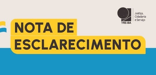 TRE-BA reforça que não procede a informação sobre venda de fichas para atendimento nos postos da...