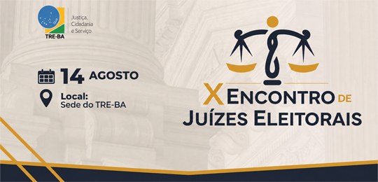 X Encontro de Juízes Eleitorais: inscrições ficam abertas até amanhã (5/8)